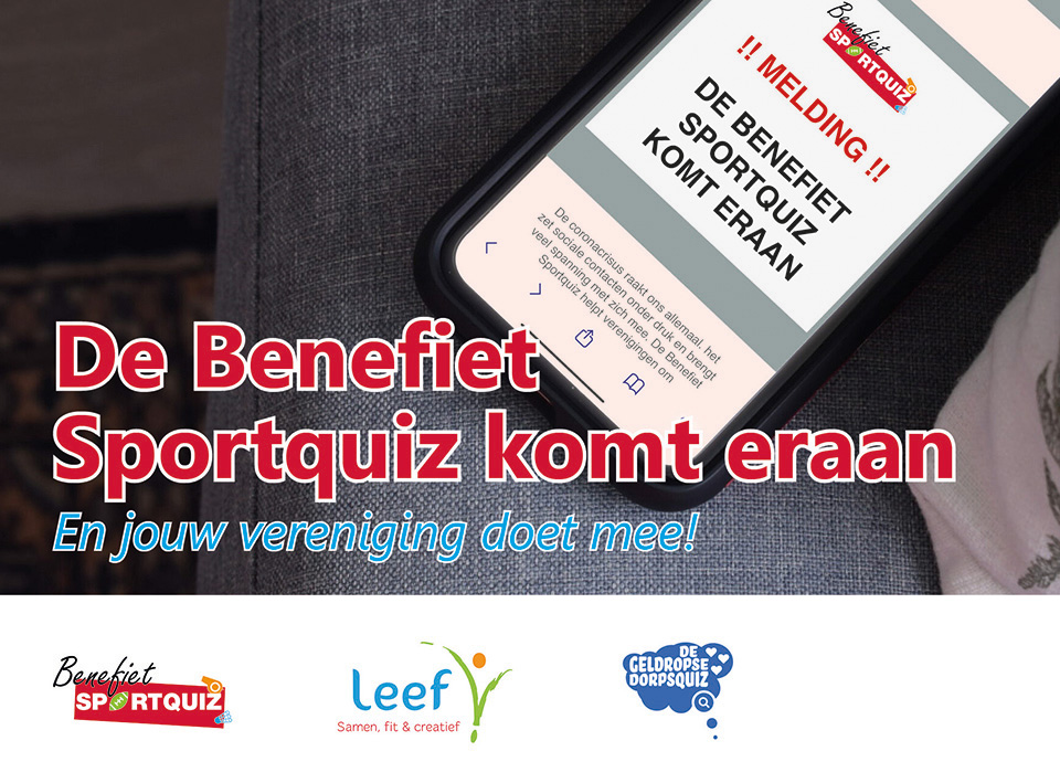 LOGOGeldrop's tweet image. Doe mee aan de Benefiet Sportquiz! De Benefiet Sportquiz vindt plaats op zaterdag 11 april om 20:00 uur. Met deze quiz kun jij de lokale sportverenigingen steunen in deze moeilijke tijd. Voor meer informatie &amp;gt;&amp;gt; logogeldrop.nl/nieuws?n=223
