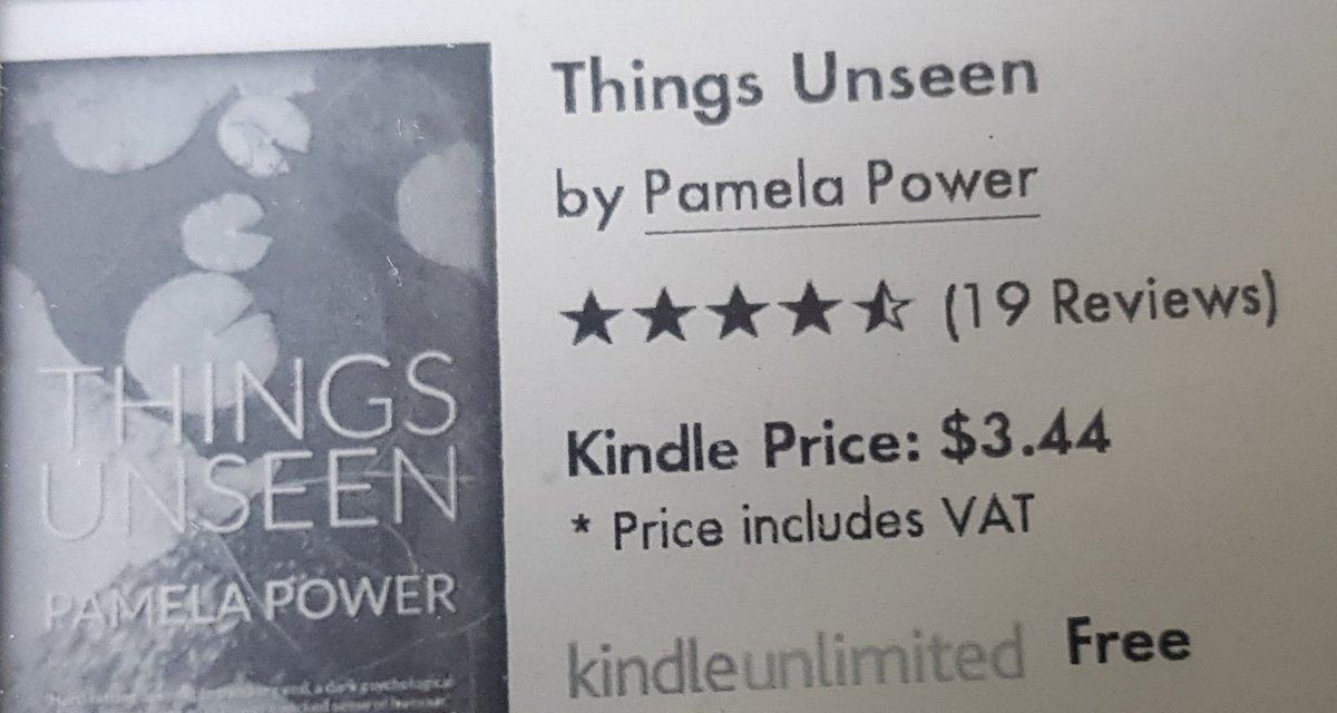 pamelapower's tweet image. My psych thriller #ThingsUnseen is as cheap as chips on kindle at the mo.
#readingmatters #readsa #QuarantineBookClub