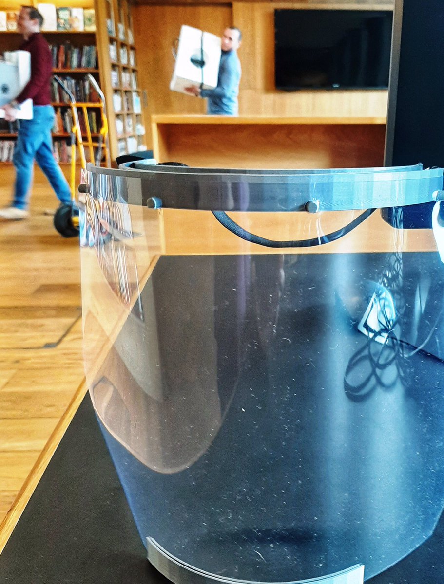 DLR_Libraries's tweet photo. As part of the fight against #COVID19 @DLR_Libraries are loaning @SurfBoxEurope our 3-D printers from the LexIcon.  The printers will now be used to make PPE face visors for our front-line medics!
#ApartWeStandTogether 
.

#surfbox #dlrlexicon #dlrlexiconlibrary #dlrcoco #library https://t.co/Ckh9Lvax6T
