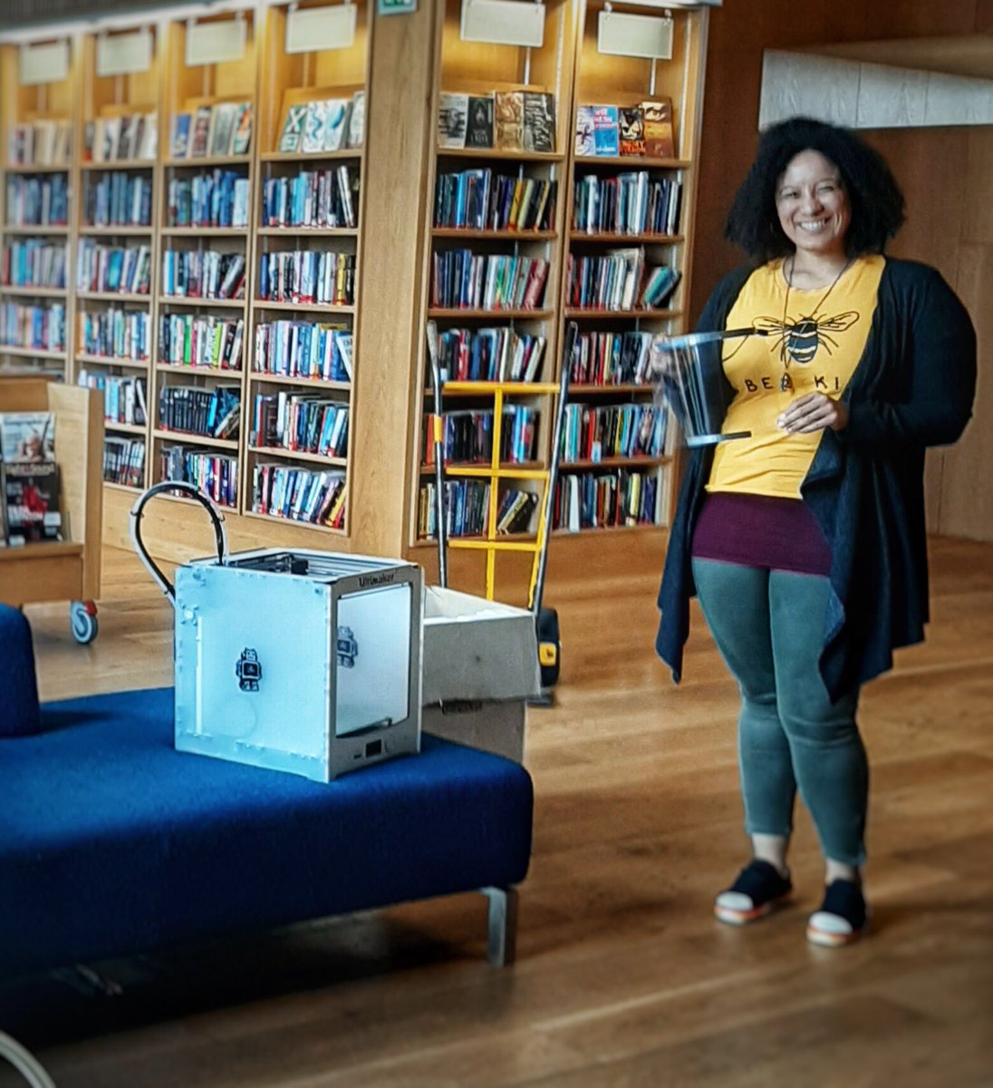 DLR_Libraries's tweet photo. As part of the fight against #COVID19 @DLR_Libraries are loaning @SurfBoxEurope our 3-D printers from the LexIcon.  The printers will now be used to make PPE face visors for our front-line medics!
#ApartWeStandTogether 
.

#surfbox #dlrlexicon #dlrlexiconlibrary #dlrcoco #library https://t.co/Ckh9Lvax6T
