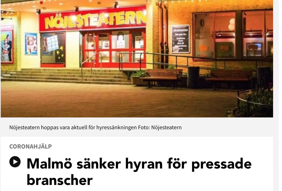 amalmstrom's tweet photo. Vackert med samling. Möjligt för kulturarrangörer, specialbutiker, restauranger m fl till sänkt hyra i @malmostad:s lokaler. #coronastöd #staysafe
https://t.co/gaZ1wgTl3Z https://t.co/PxCOocuef4