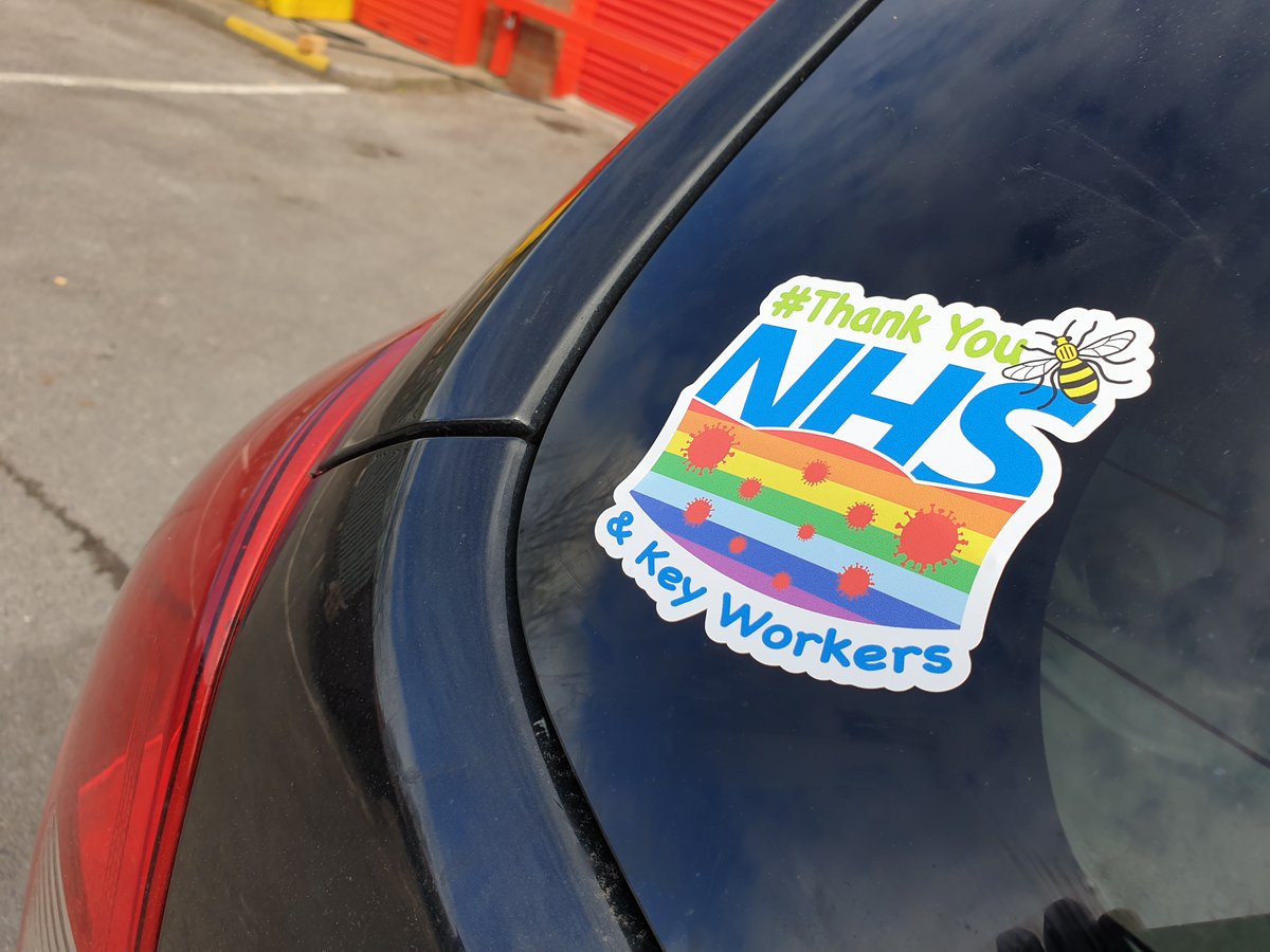 Saying thank you to the NHS staff and all Keyworkers the only way i know how, with this fantastic sticker.

for a mere £1.50

this is so we can raise as much money as possible to help frontline staff.

click the link below to make your purchase, 

paypal.com/cgi-bin/webscr…
