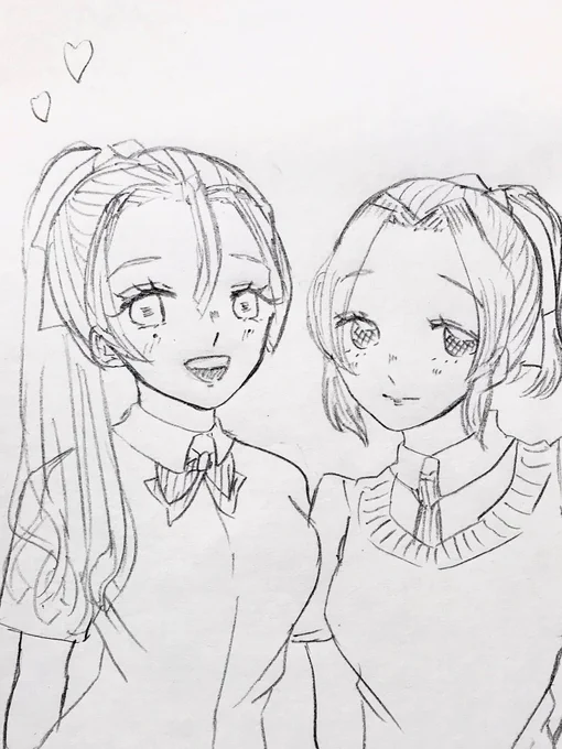 クラスのマドンナがお揃いの髪型をしているようです 