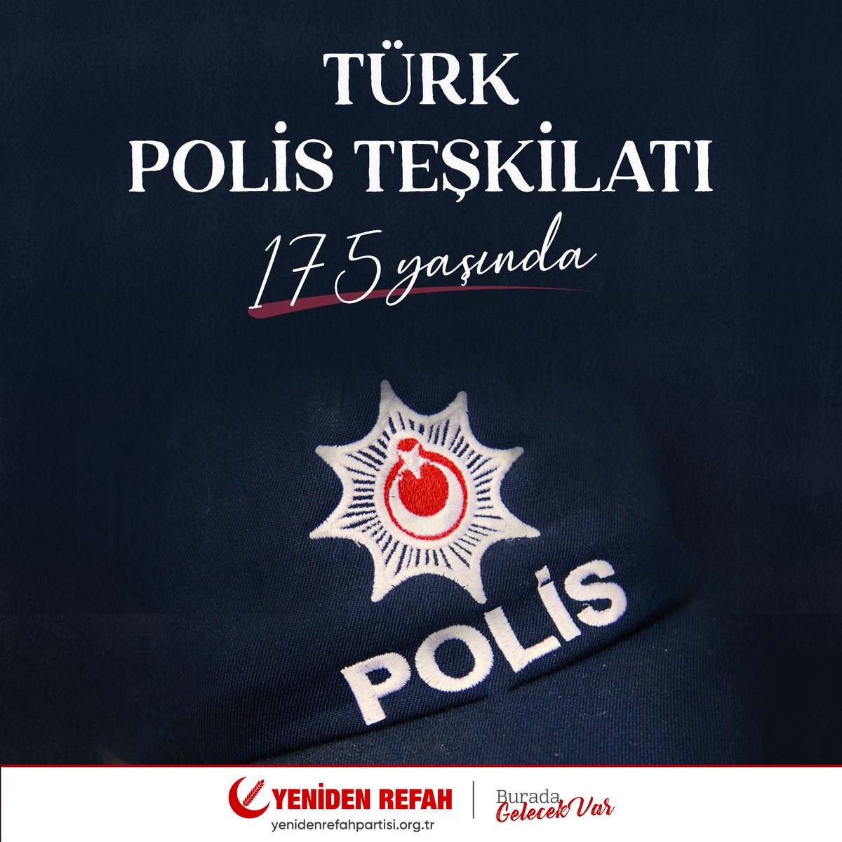 rprefahpartisi's tweet photo. Teşekkürler Türk Polisi 👮🏼‍♂️👮🏼‍♀️ 
#TürkPolisTeşkilatı175Yaşında https://t.co/wXbP9HoQaS