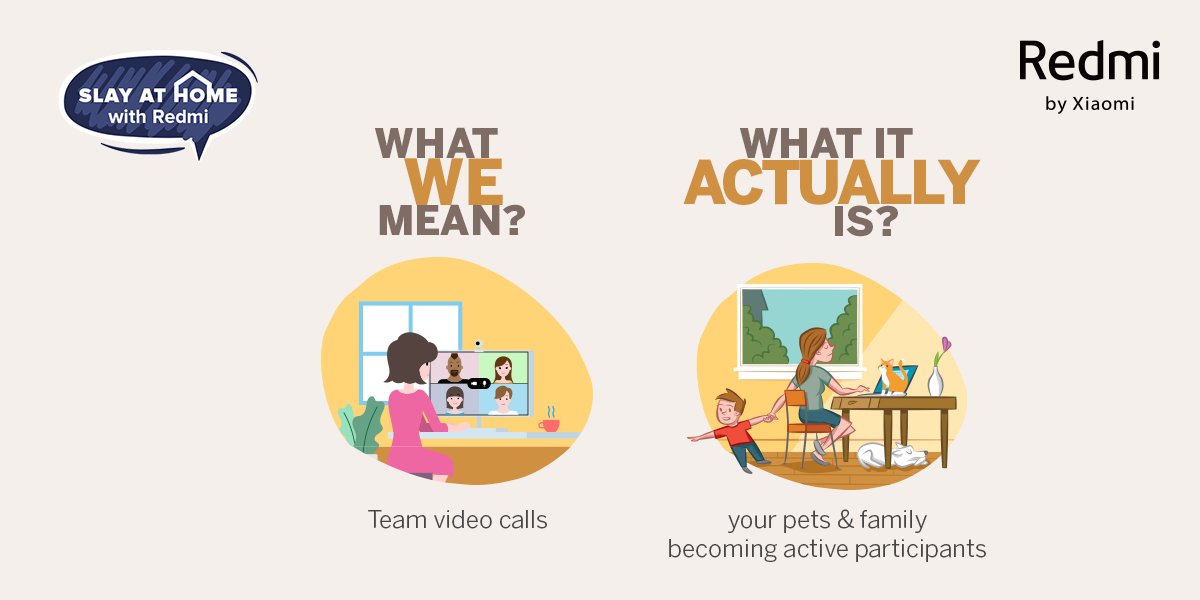 RedmiIndia's tweet image. Look who's trying to join the work call today! 

Working from home, ever faced a similar situation? Tell us in the comments below! 

#Redmi #21DaysOfPositivity #SlayAtHomeWithRedmi