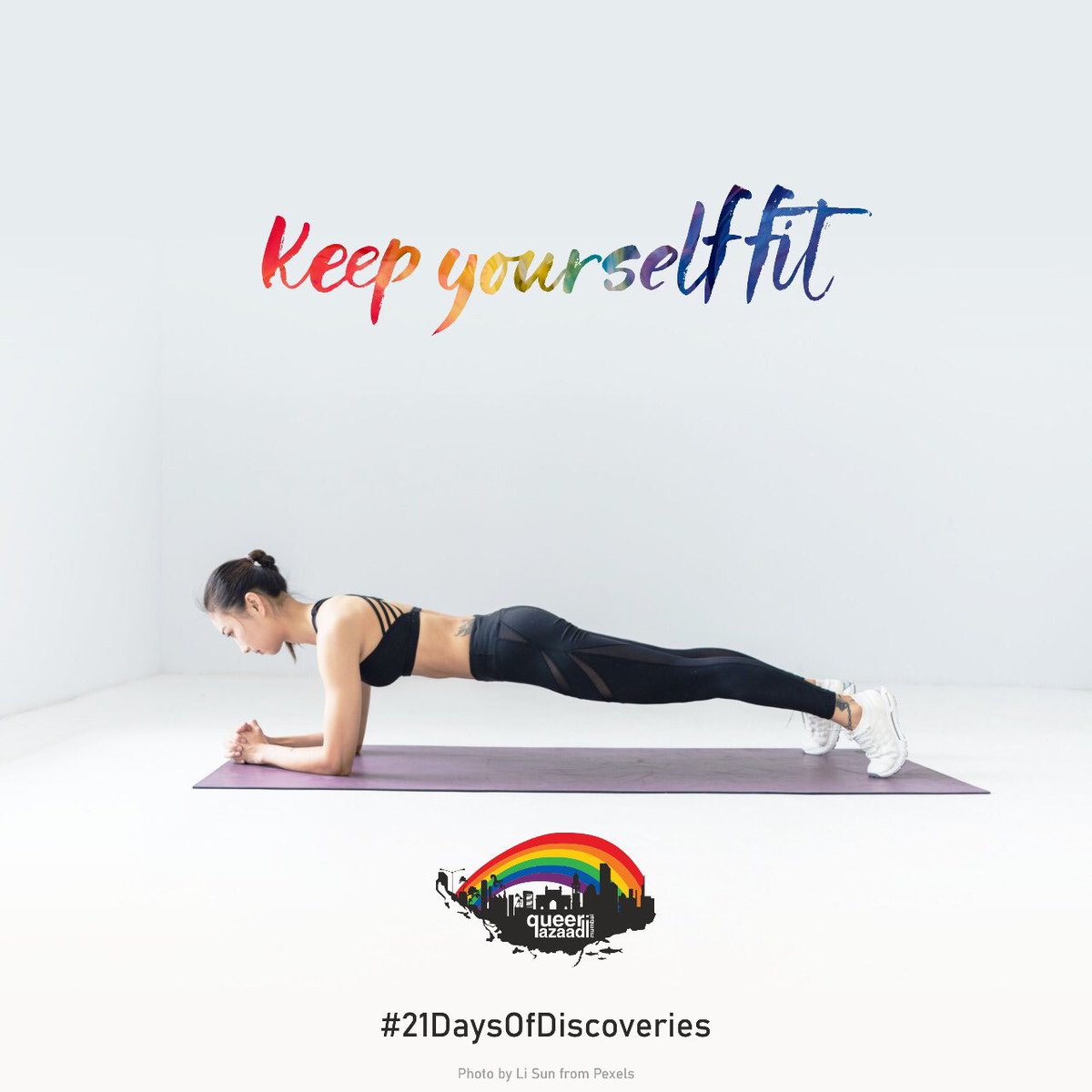 queer_azaadi's tweet photo. Keep yourself fit π€ΈπΌββοΈπ§π½ββοΈ
#QAM #fitness #21DaysofDiscoveries #MumbaiPride #21daysofLockdown https://t.co/xcbK7qrc89