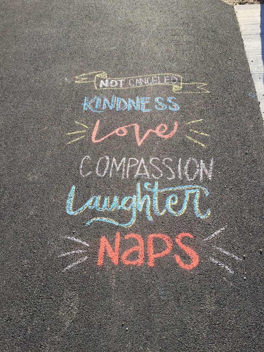Someone wrote this on a path that I walk. I love it.