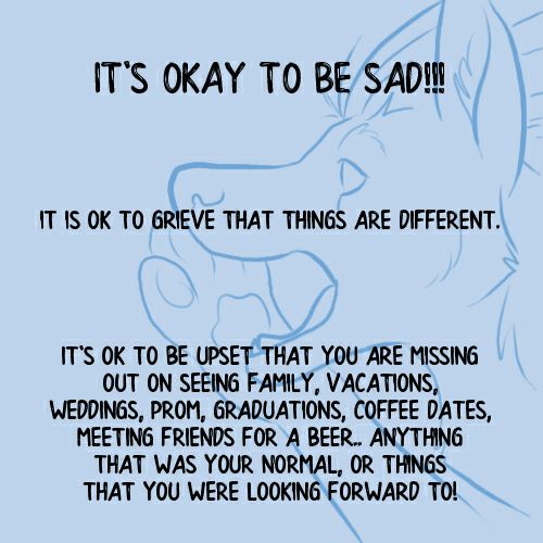 SexOneFour's tweet photo. Good morning goodest readers! A hot take on the elephant in the room on #MentalHealthMonday is... IT'S OKAY TO BE SAD during a pandemic! Who knew, right? But it's true. Read on.. (with: @APD_Alala ) https://t.co/6gfETdcotL