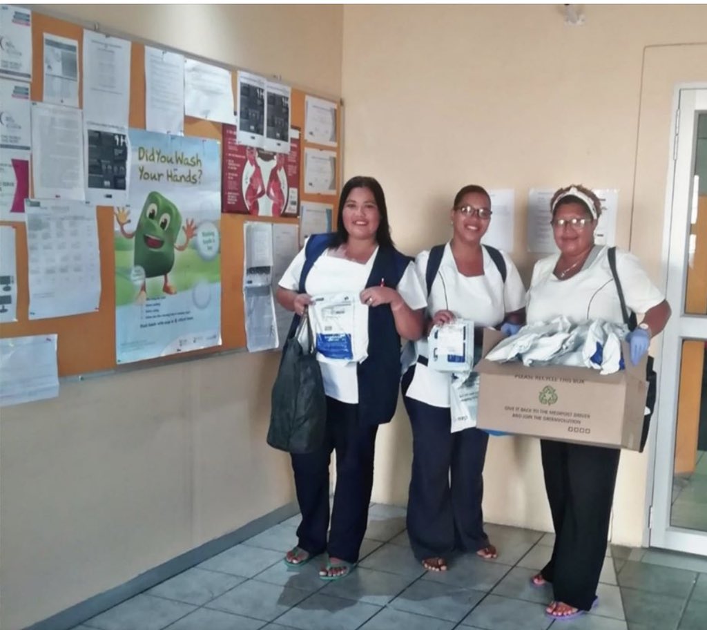 biastef1's tweet photo. OTSM doing our part as #Essentialservice by hand delivering all chronic medication on foot. Urgently needed, handsanitizer hand, mask, bags #COVID19SouthAfrica  #donations #support  #prespex  #Covid19  #frontrunners #NPO @Discovery_SA @capeunionmart @Radio702 @KFMza @Heart1049FM https://t.co/ycwovRlpQT
