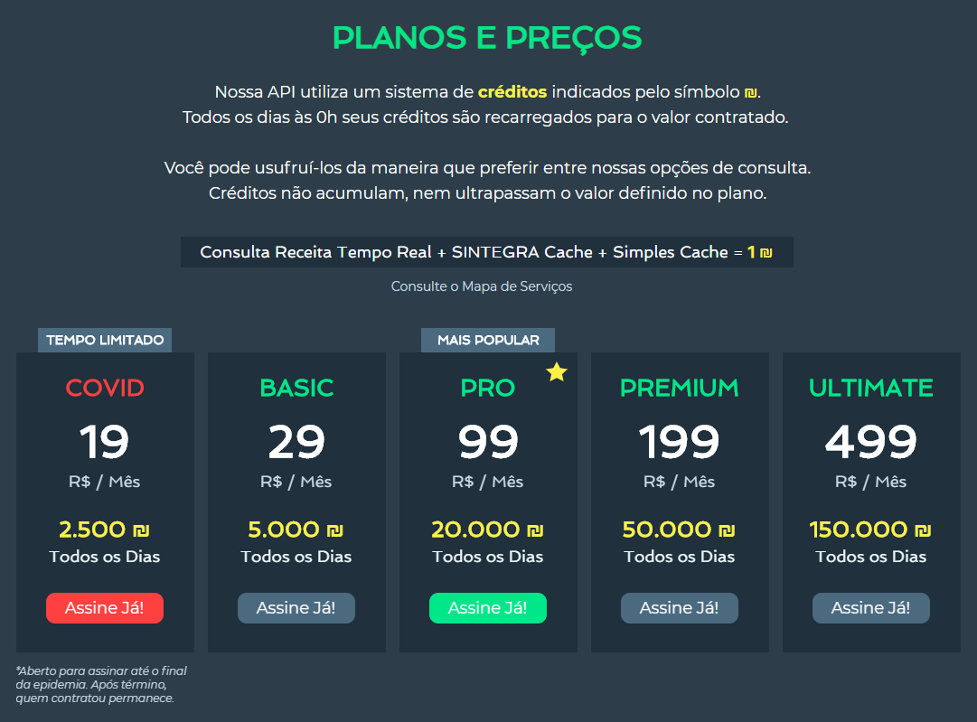 cnpja's tweet photo. Ainda não começou a utilizar nossos serviços pois a epidemia aperto os custos? Criamos uma plano promocional para você!

Confira o novo plano COVID por apenas R$ 19 / mês!
https://t.co/cz8aJEOy5U

#cnpja #api #cnpj #receitafederal #simplesnacional #sintegra #webservices https://t.co/mJLsy7xX1e