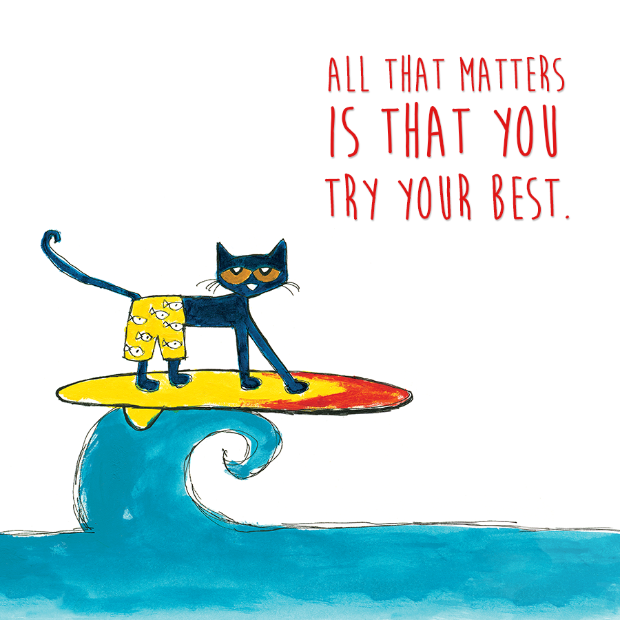 thepetethecat's tweet photo. Just do what you can. 💙  #positivity #petethecat https://t.co/AP7V88BzYo