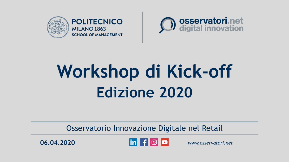 LIFEDataAI's tweet photo. Osservatorio sull'Innovazione Digitale nel #retail : in diretta il workshop di Kick-Off organizzato dagli @Osserv_Digital Entusiasti di far parte del progetto e con tanta voglia di dare il nostro contributo per portare soluzioni semplici ed applicabili al settore. https://t.co/G3oyKTsMki