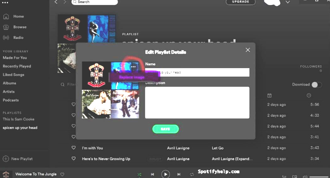 SpotifyHelp4's tweet photo. Change spotify playlist password https://t.co/RdRquo1gJW