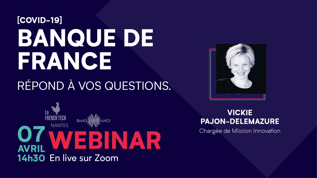FTNantes's tweet photo. 📢Retrouvez @PDelemazure demain à 14h30. En tant que correspondante startups à la @banquedefrance, elle répondra à vos questions sur le dispositif d’accompagnement d’aides aux #startups.📊https://t.co/Z52yQqrZuk https://t.co/5OXoCOYWxD