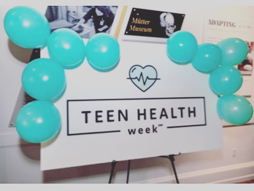 TeenHealthWeek's tweet photo. HAPPY #TEENHEALTHWEEK! Join the #TEENHEALTHWEEKTAKEOVER @teenhealthweek and @muttermuseum will be posting week teen facts, teen polls, and teen trivia ALL WEEK! Make sure you check out https://t.co/7wOQ35OupE for additional lessons and resources! #mondaymotivation #mondaymood https://t.co/y8Wj8Op7iD