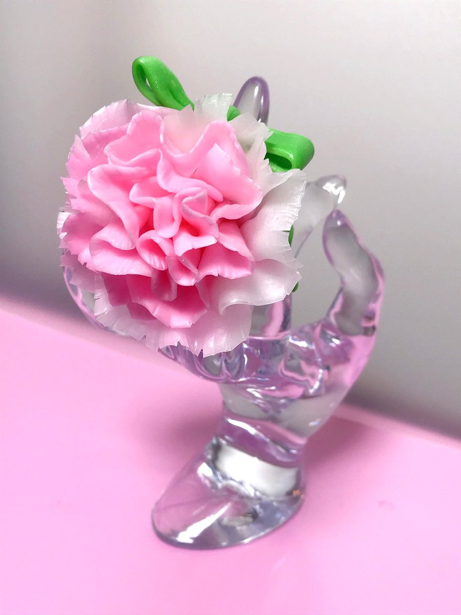 ナオミキャンディ 飴細工 Twitterren 母の日に花束を カーネーションリング 指輪 ナオミキャンディ 飴細工 Amezaiku Candy