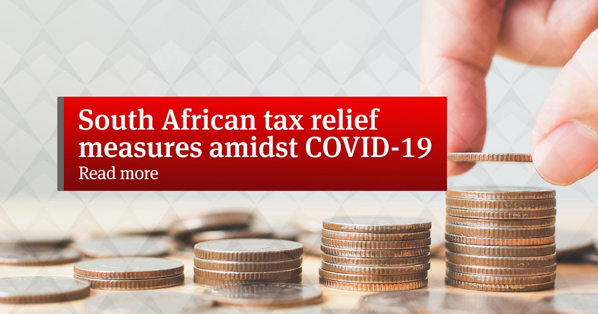NLawGlobal's tweet photo. Dale Cridlan summarizes the exceptional tax measures that have recently been announced as part of the fiscal package that was presented by the President in his recent speech on the Escalation of Measures to Combat COVID-19. #covid19 #coronavirus https://t.co/aAohkzg5Uf https://t.co/OCpttTShwT