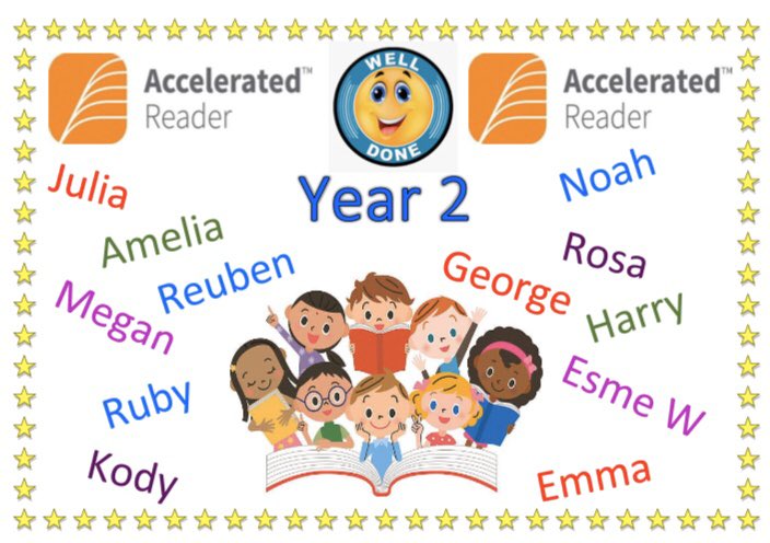 sjvblackpool's tweet photo. Well done to all of these children in Year 2 who quizzed on AR last week! Keep up the hard work πππΌπ #SJVClass2M #SJVClass2W https://t.co/lIKIF5Ckza