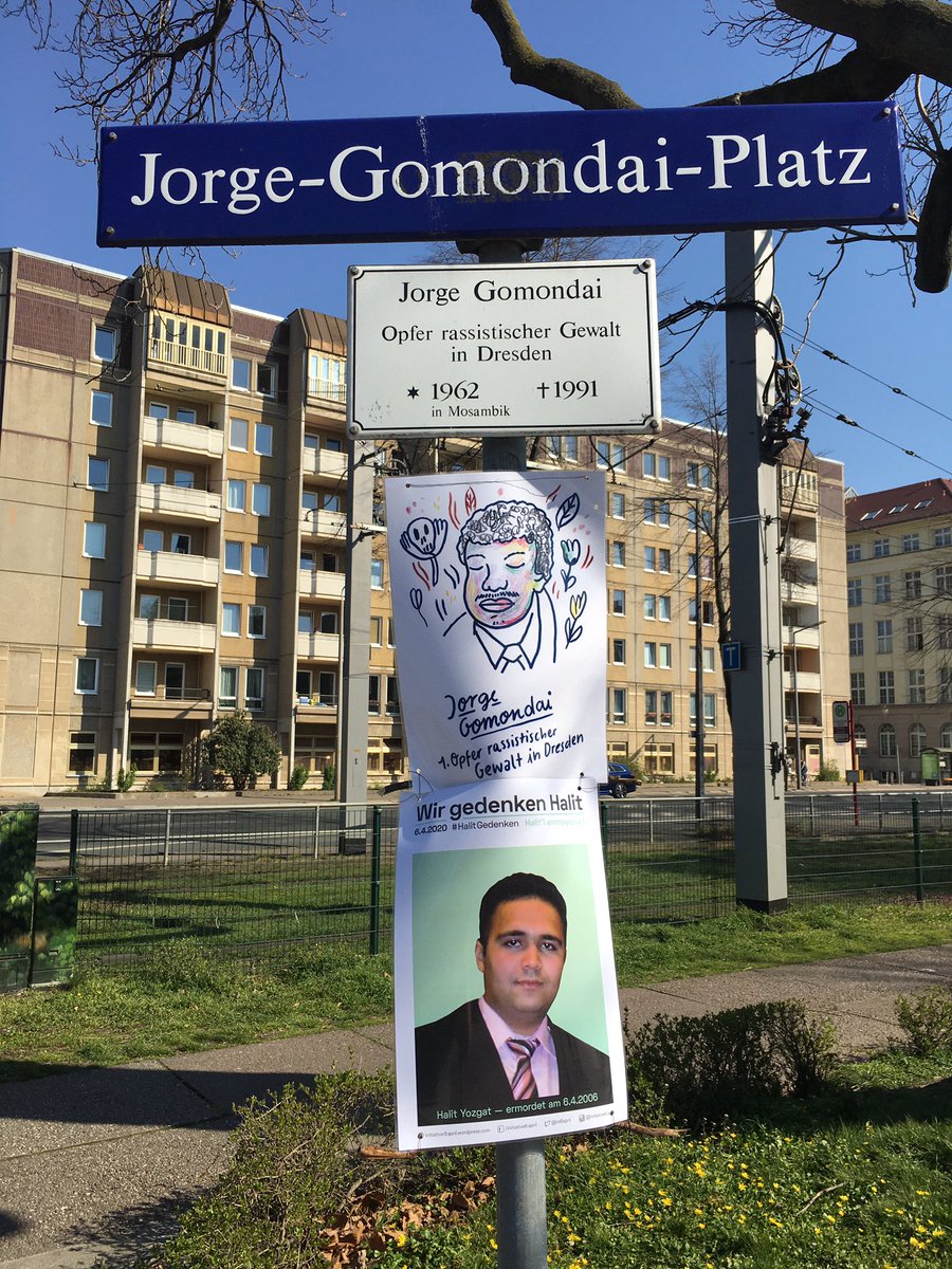 In Gedenken an Jorge João #Gomondai und Halit Yozgat. #HalitGedenken #KeinSchlussstrich #Rassismustötet