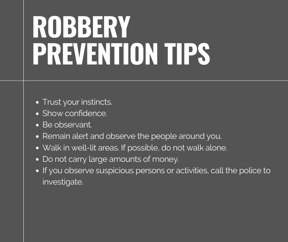 Robbery Crime Prevention Robbery Crime Prevention