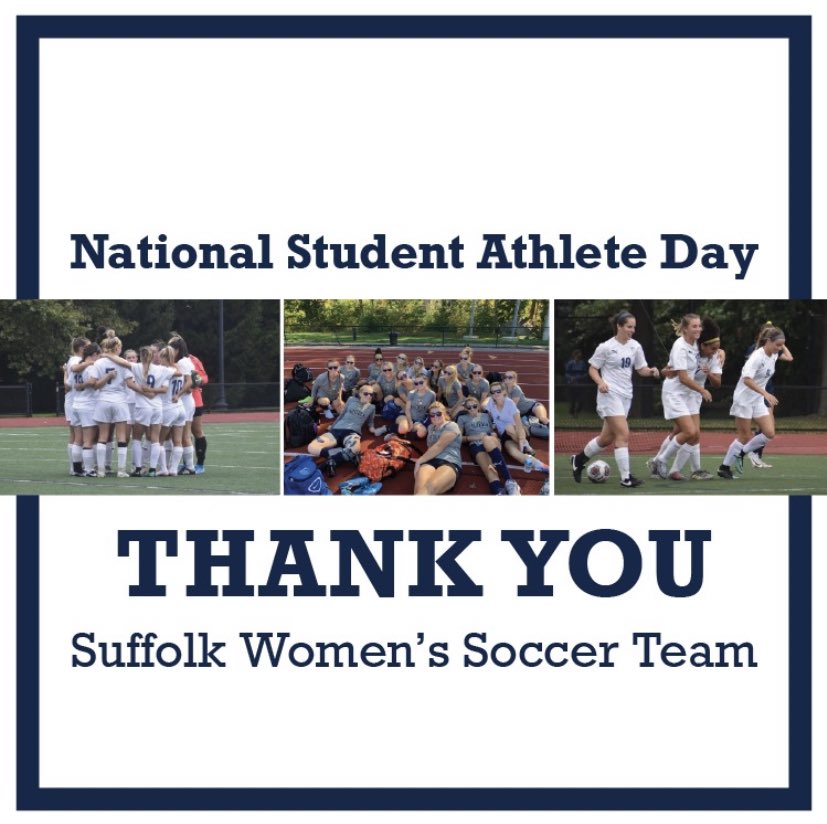 National Student Athlete Day. Thank you for putting in countless amount of hours and effort in the classroom and on the soccer field. #rollrams 💛🐏