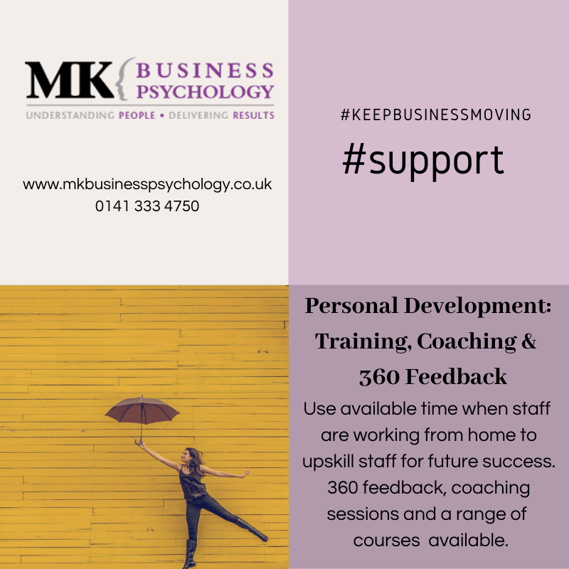 MK_BusPsych's tweet photo. Use the available time, when staff are working from home, to upskill staff for future success.  360 feedback, coaching sessions and a range of courses available.

#support #keepbusinessmoving #covid19 #hr https://t.co/uPRJIFuY1c