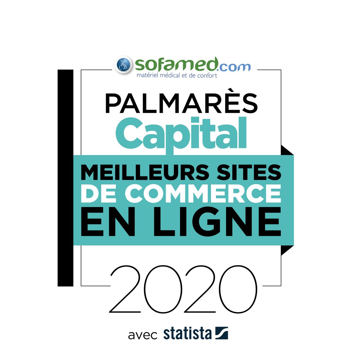 Sofamed's tweet photo. #MeilleursSitesDeCommerceEnLigne
🏆Nous sommes fiers de vous annoncer que https://t.co/Eeun3m3MpW a été élu pour la 2nde année consécutive Meilleur site de E-Commerce dans la rubrique Paramédical par le magazine #Capital 
➡️Plus d'infos: https://t.co/PrtLlPN7rr https://t.co/VN95CjVhJu
