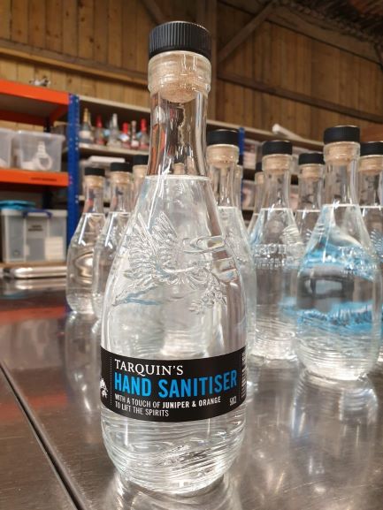 Cornwall-based <a href="/tarquinsgin/">TARQUIN'S GIN</a> has switched production from spirits to an approved WHO hand sanitiser, supplying it free to frontline workers in the local community. Infused with juniper &amp; orange, the sanitiser will be available online from early April for other frontline workers.