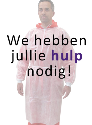 De veiligheid van onze cliënten en medewerkers staan voorop. We zijn dan ook met spoed op zoek naar (1000+) professionele schorten met: lange mouwen, een PE-laag, een spatwaterdichte stof en sluiting aan de achterkant. Kun je ons helpen? Mail naar coronavirus@viattence.nl. Dank!