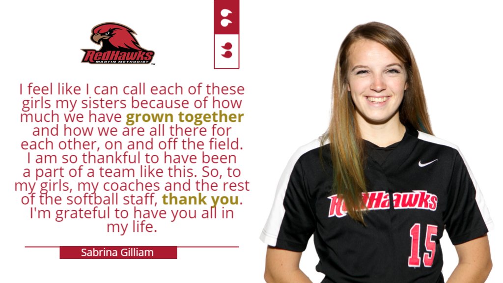 Senior Spotlight: Meet @MMCRowdyRedHawk softball player Sabrina Gilliam. 

Q&amp;A: bit.ly/2yvE4rp