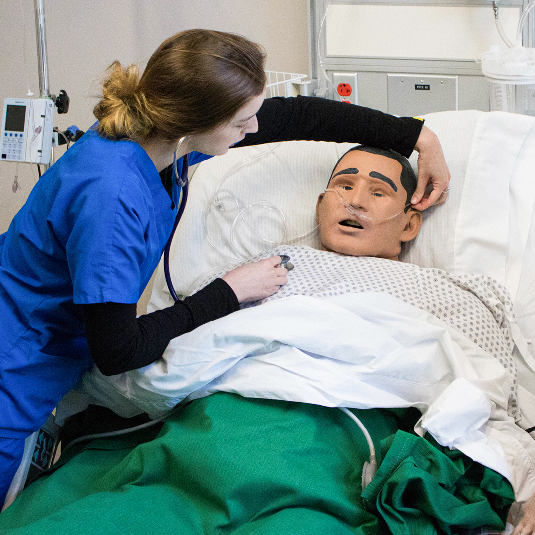 vttech's tweet photo. #VermontTech has 6 simulation labs accessed by hundreds of nursing, dental hygiene, respiratory therapy and paramedicine students. Learn more about the simulation labs and their impact on the college's nursing and health care education here: https://t.co/cgwJa4jUnd #VTEd #VTPoli https://t.co/DtyYYOiELM