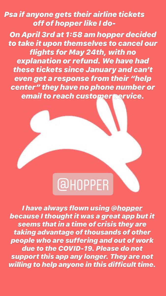 kylieshea19's tweet photo. Psa for anyone that uses @hopper they’ll steal your money if you have any flights coming up soon https://t.co/f9gOXnGZIc