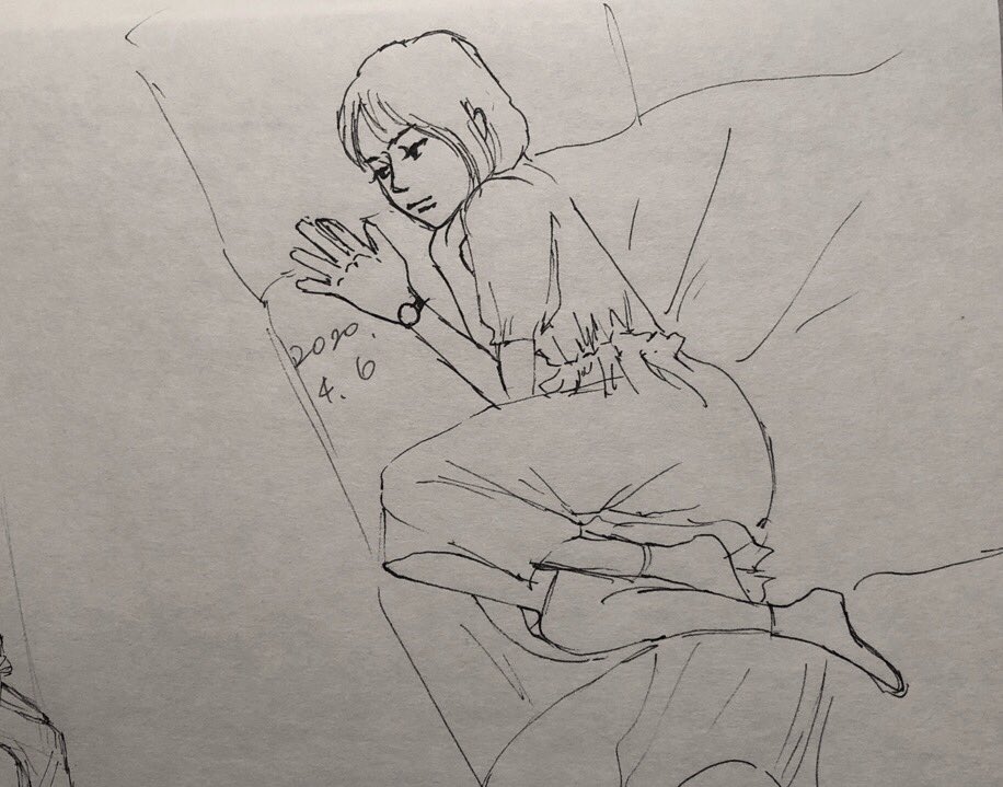 在宅勤務は誘惑多いデスネ...目の前にはオフトゥン、お腹空いたらすぐなんか食べれる環境...自制心を育む機会にしよ...
(022/50)
#5分の習慣
#絵の練習 
#illustration 