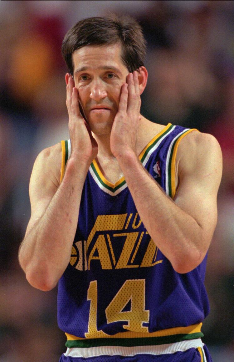 14 - Honorable mention to the PG before Stockton. Rickey Green was a lot of fun and a long-tenured Jazzman.But the top 14 is undoubtedly Jeff Hornacek, whose acquisition was a major catalyst in helping the Jazz finally make the Finals.