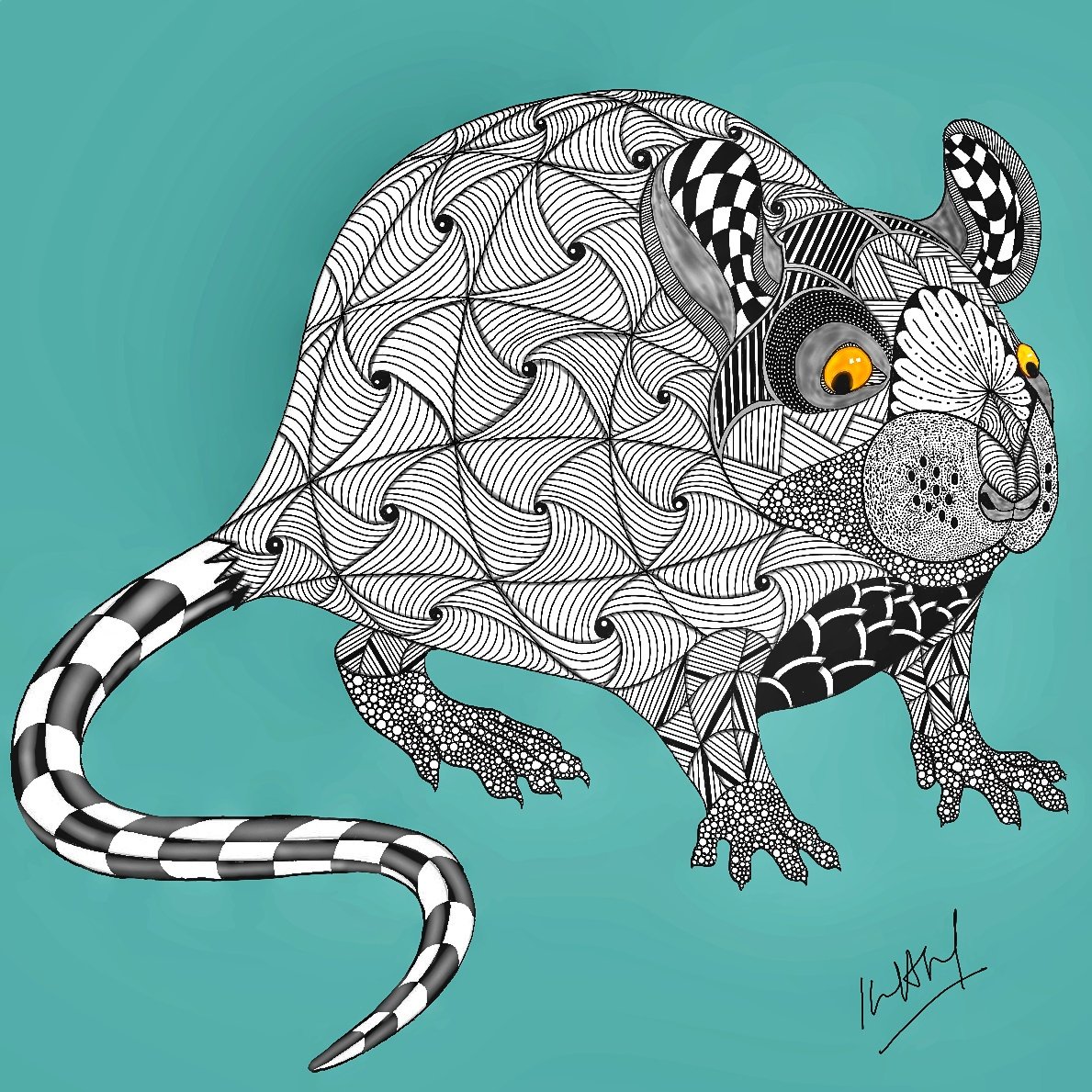 mindlessmoron's tweet photo. Fast like The Flash, 
Petite feet patting on kitchen shelves, 
Year of the rat. 

#zentangle #zentangles #zentangled #zentangleart #doodle #zia #zentangleinspiredart #doodles #doodleart #india #pune #puneart #QuarantineAndChill #quarantineart  #rat #ratatouille #yearoftherat https://t.co/oVf8Y6tvnZ