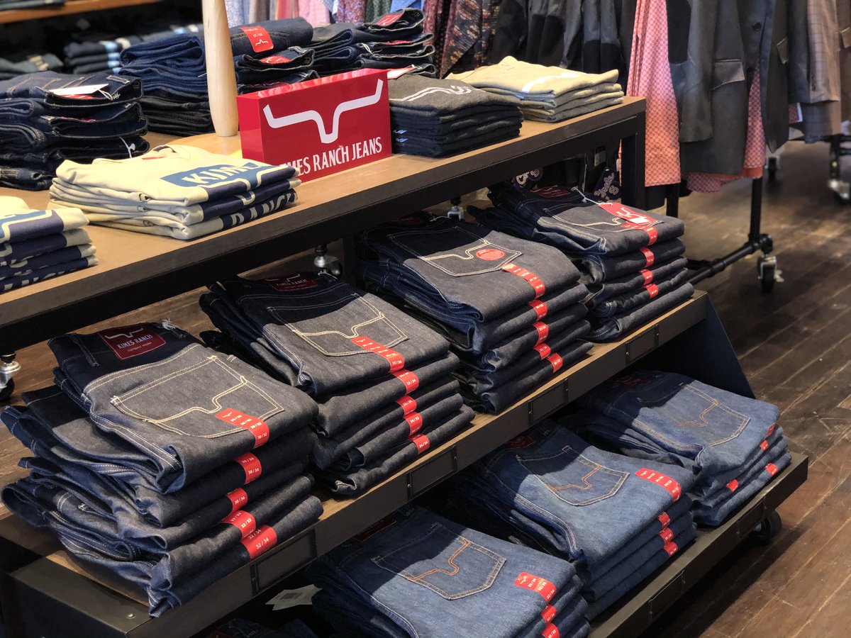harrys1939's tweet image. Need a comfy pair of jeans for lounging that still look great? You can never go wrong with Kimes Ranch jeans and we are fully stocked up in our popular styles for men and women. 

#loungestyle
#saturdayshopping