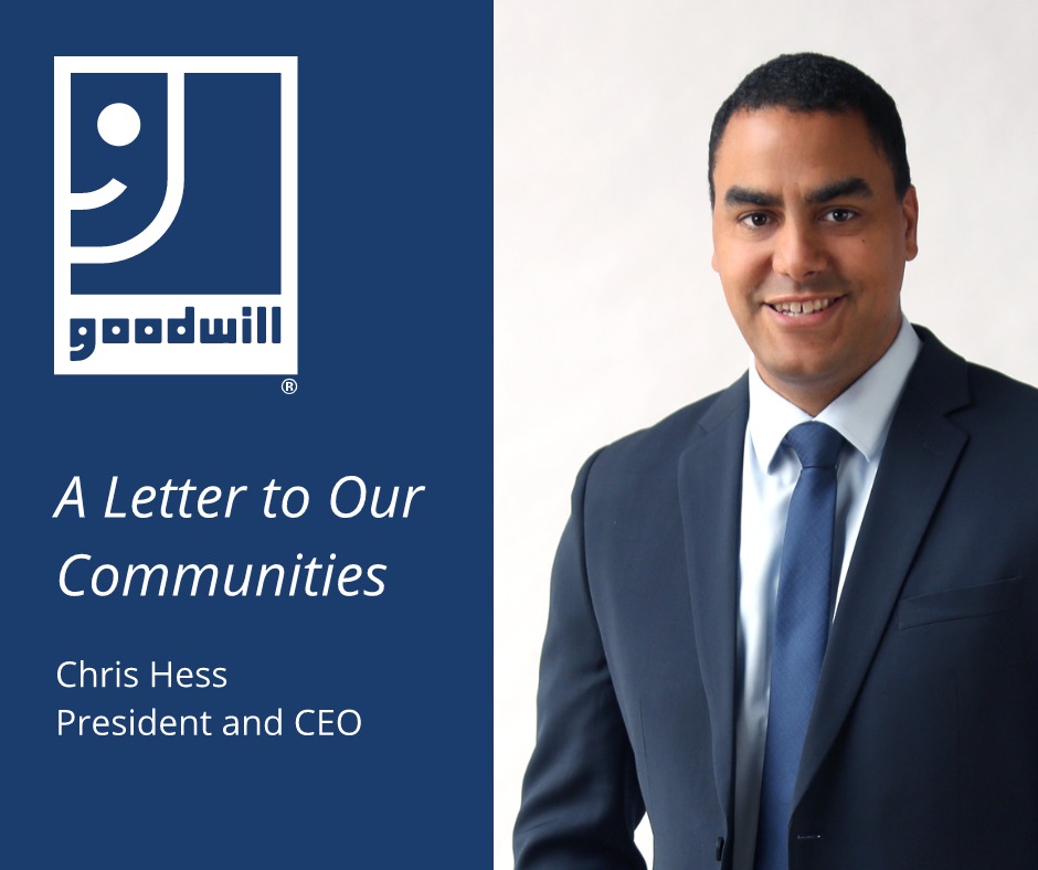 Goodwill NCW’s mission is still at work across the 35 counties we serve. President/CEO Chris Hess explains the impact of the temporary shutdown, the role of nonprofits now and in the days to follow and how our mission is still operating. goodwillncw.org/a-letter-to-ou…