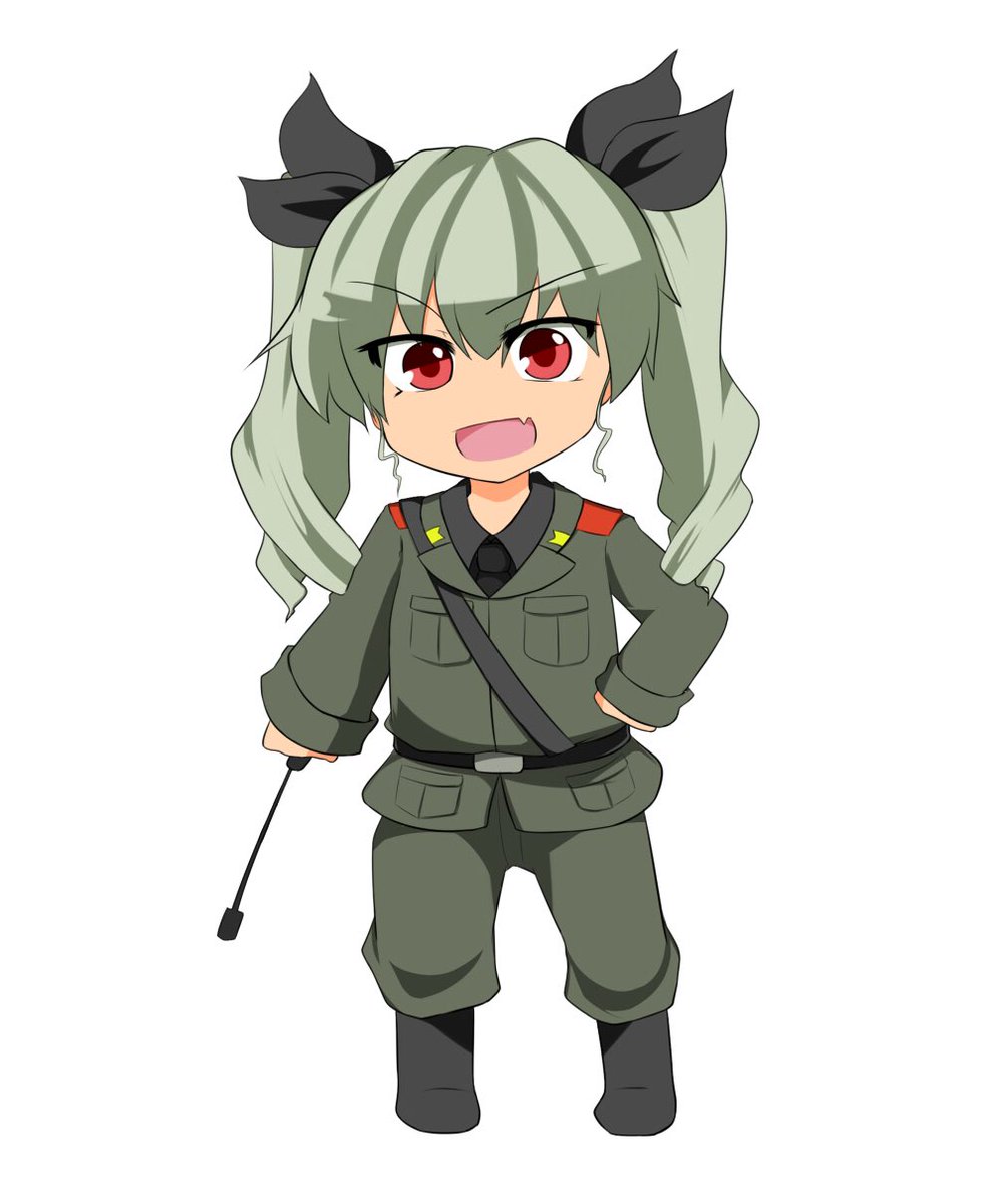 アンチョビ(ガルパン) 「ドゥーチェ!ドゥーチェ!ドゥーチェ! 」|シオトのイラスト