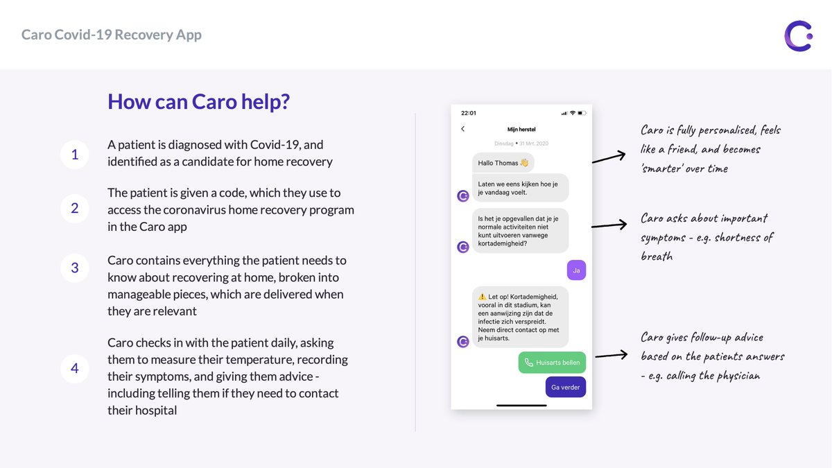 carohealth's tweet photo. Last week, we launched our #COVID19 Home Recovery App for @azWest4 ๐ It helps providers with symptom monitoring and gives advice to patients remotely. Please contact us if you think we can help! https://t.co/seyYsBiFwR ๐ช ๐
#patientmonitoring #digitalhealth #carohealth #azwest https://t.co/ehUIU6T6Fc