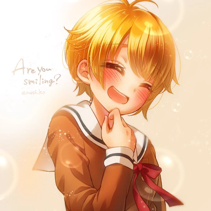 笑顔 #上手い下手は別にして自分の絵柄のここが好き 