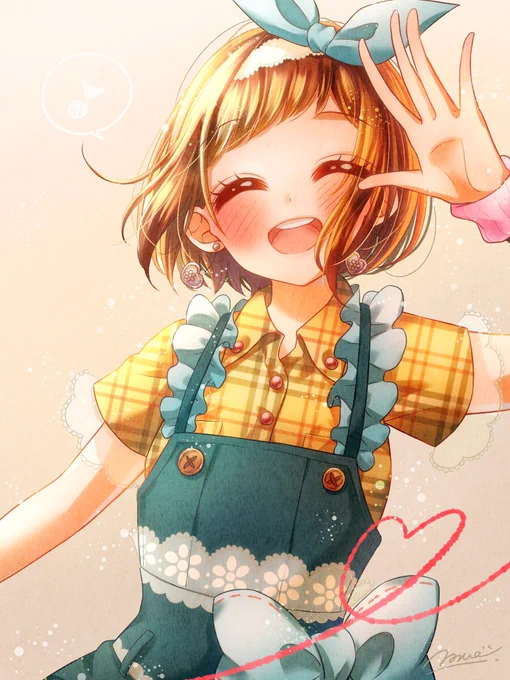 笑顔 #上手い下手は別にして自分の絵柄のここが好き 