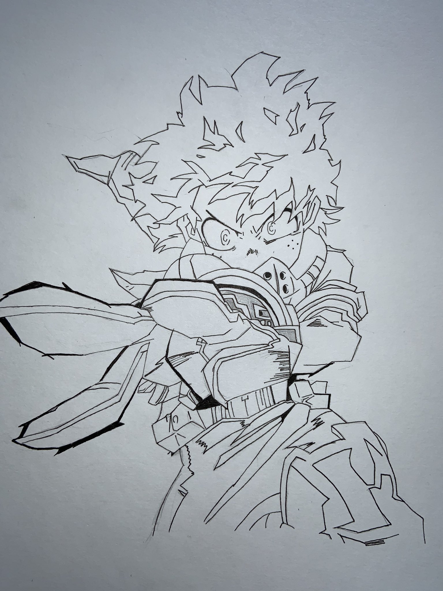 Twitter 上的 シュー デクくんペン書きしました ヒロアカ ヒロアカイラスト 緑谷出久 T Co Jserhynely Twitter