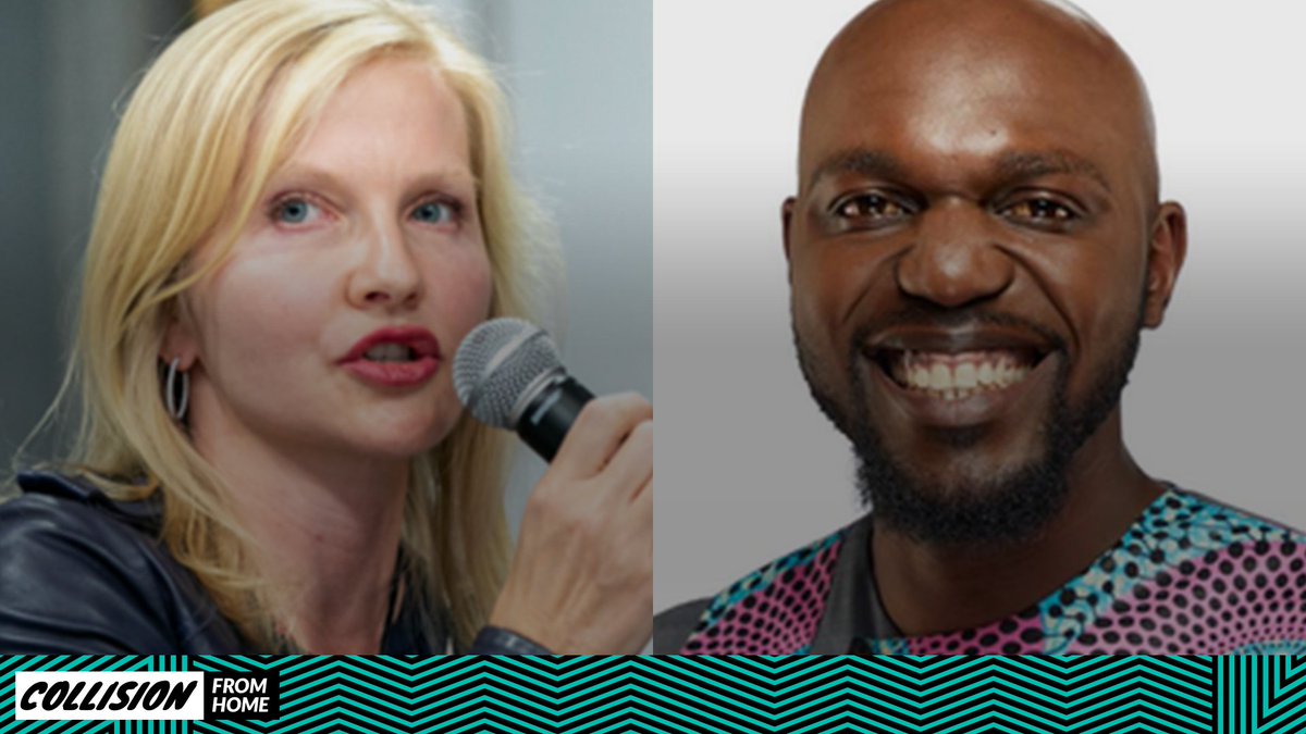 CollisionHQ's tweet photo. One is using AI to eliminate bias in the hiring industry 💪
The other has just been named a Young Global Leader by the World Economic Forum 🌐

We'll hear from @fridapolli of @pymetrics and @LarryMadowo at #CollisionfromHome this June 🙌
Join us 👉https://t.co/bzMf8b8u8j https://t.co/gvbkg3PqEd