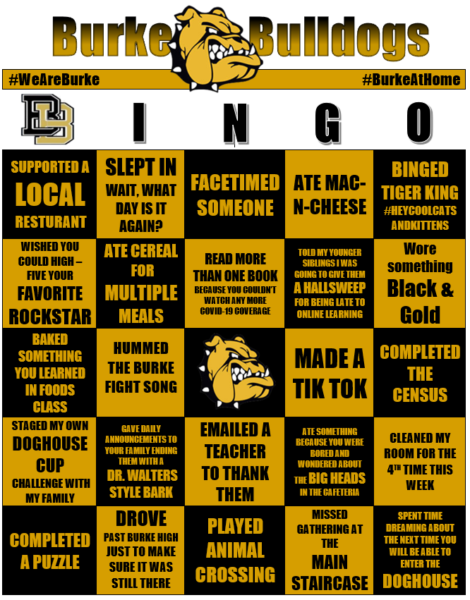 RosieOnTheFly's tweet photo. Who needs something to do! Come play a bit of Bingo and let me know what's going on in your life. To cross things out screen shot the board and use your phone to edit. #BurkeAtHome #COVID19 #PandemicParty
@OPS_Burke @BurkeMotivation https://t.co/bwmDvV3ISk