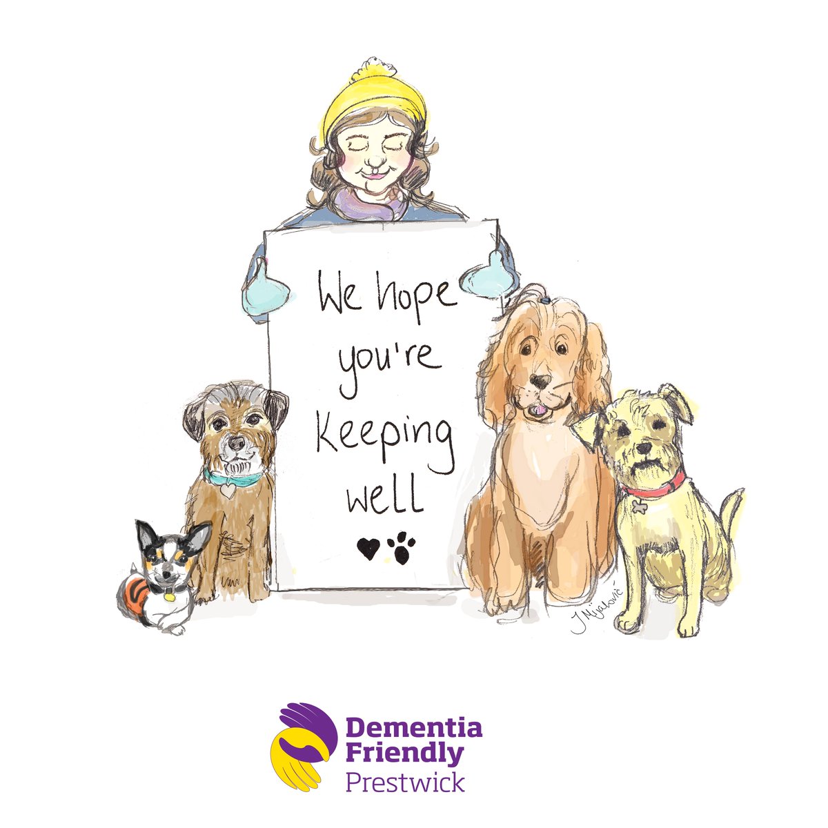 This afternoons drawing comes from <a href="/JenniferMijato1/">Jennifer Mijatovic</a> at the <a href="/dementiapwick/">DementiaFP</a> team.  This beautiful drawing is from the weekly dementia/cancer friendly walk. Thanks Jen for this piece of art in spreading Joy and Hope at this time.
<a href="/IanMWelsh/">Professor Ian Welsh OBE</a> <a href="/tommyNtour/">Tommy Whitelaw BCAh</a> <a href="/IreneOldfather/">Dr IreneOldfather 🏴󠁧󠁢󠁳󠁣󠁴󠁿🇪🇺</a> <a href="/ALLIANCEScot/">The ALLIANCE</a>