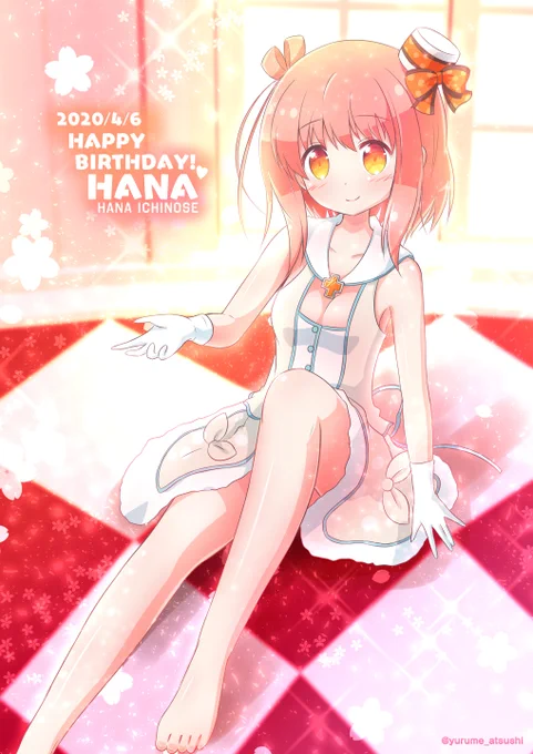 描けました!今年もお誕生日おめでとう!花名ちゃん!!一之瀬花名生誕祭2020 #スロウスタート 