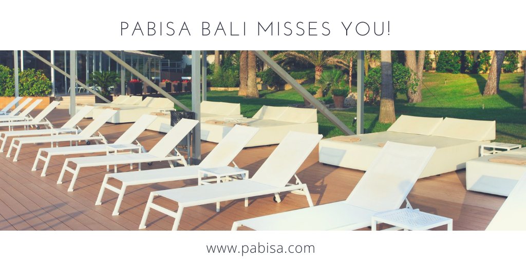 PabisaHotels's tweet photo. Wir wissen, es ist jetzt besser, zu Hause zu bleiben. Doch wir freuen uns schon riesig, Sie bald wieder im Sonnenliegenbereich des Pabisa Bali begrüßen zu können!
▬
Sabemos que por ahora es mejor que todos estéis en casa. ¡Hasta pronto! https://t.co/1Fjzy2Pe6r