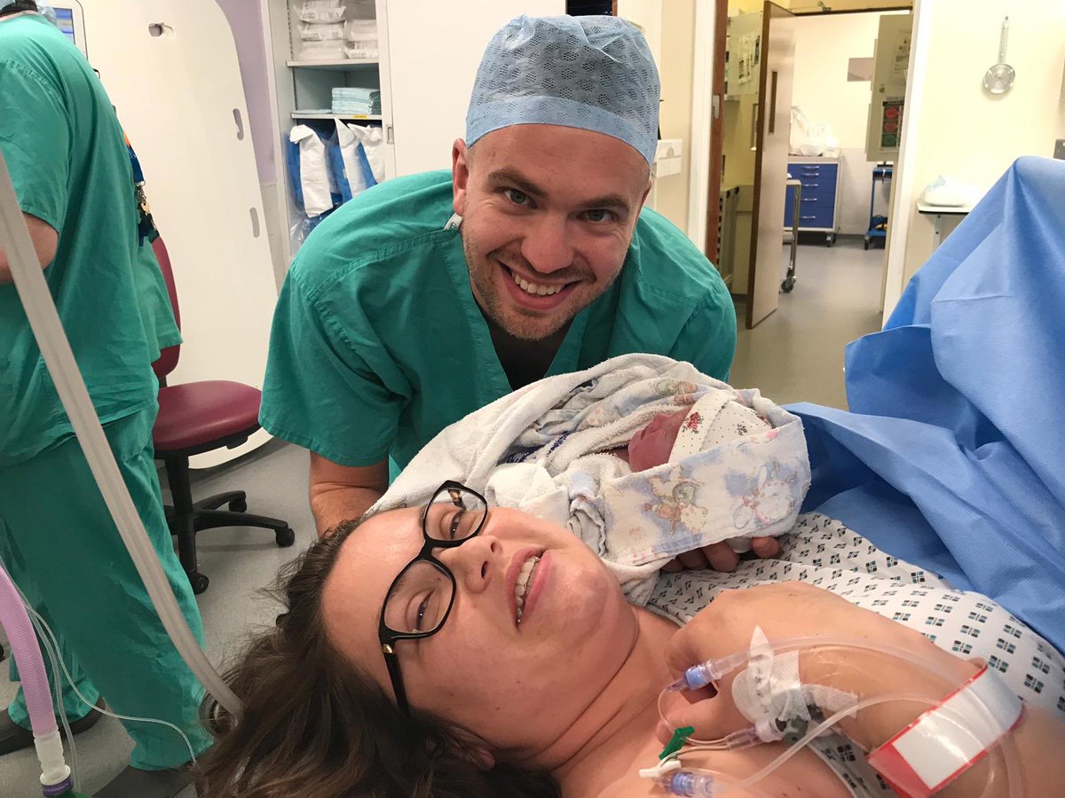sarahleslie86's tweet photo. Not an easy way out but necessary. @NottmMaternity looked after us both amazingly for both emergency sections &amp; we have 2 beautiful healthy children #thanksNUH #thankyouNHS #csectionawarnessmonth https://t.co/e0RSfzB0RL