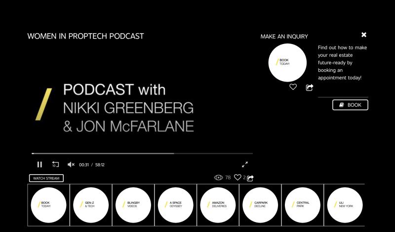 Blingby Launches its Interactive Podcast offering. Take storytelling, interviews and more to the next level. 
Create an edge...be different...bring interactivity to your  #podcasts. <a href="/WomenInPropTech/">Women in PropTech (WiPT)</a> 

contact@blingby.com