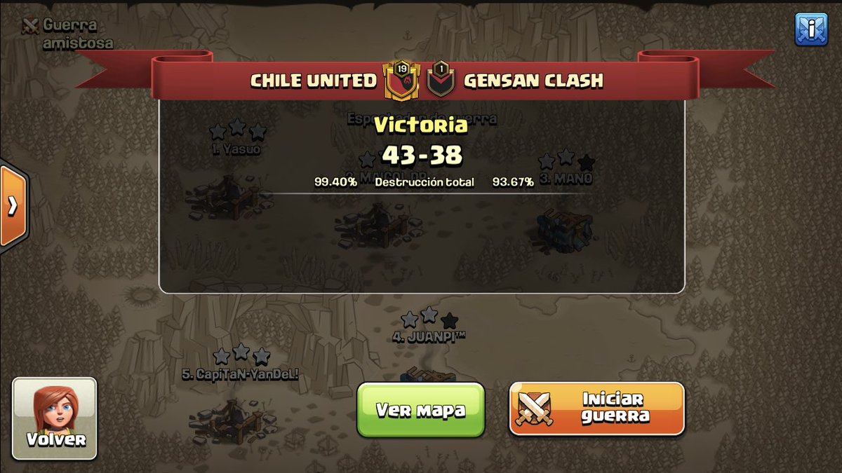 🔥CAMPEONES🔥
Muy felices de obtener este campeonato donde tuvimos muy buenas guerras en el recorrido y una gran final contra <a href="/ClashGensan/">GENSAN CLASH</a>
- Gracias a toda la Familia CU por el apoyo y la confianza que entregan.
- <a href="/MwtTournament/">MWT.Tournament</a>